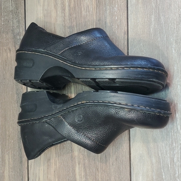Born Women Y2K Leather Slip On Wedge Clogs shoes sz 7 - Picture 9 of 12